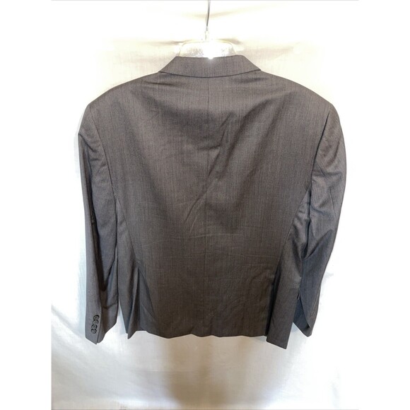 Egara Men’s Dress Blazer Size 44R Gray Wool Slim Fit Business Formal Party - Picture 8 of 13